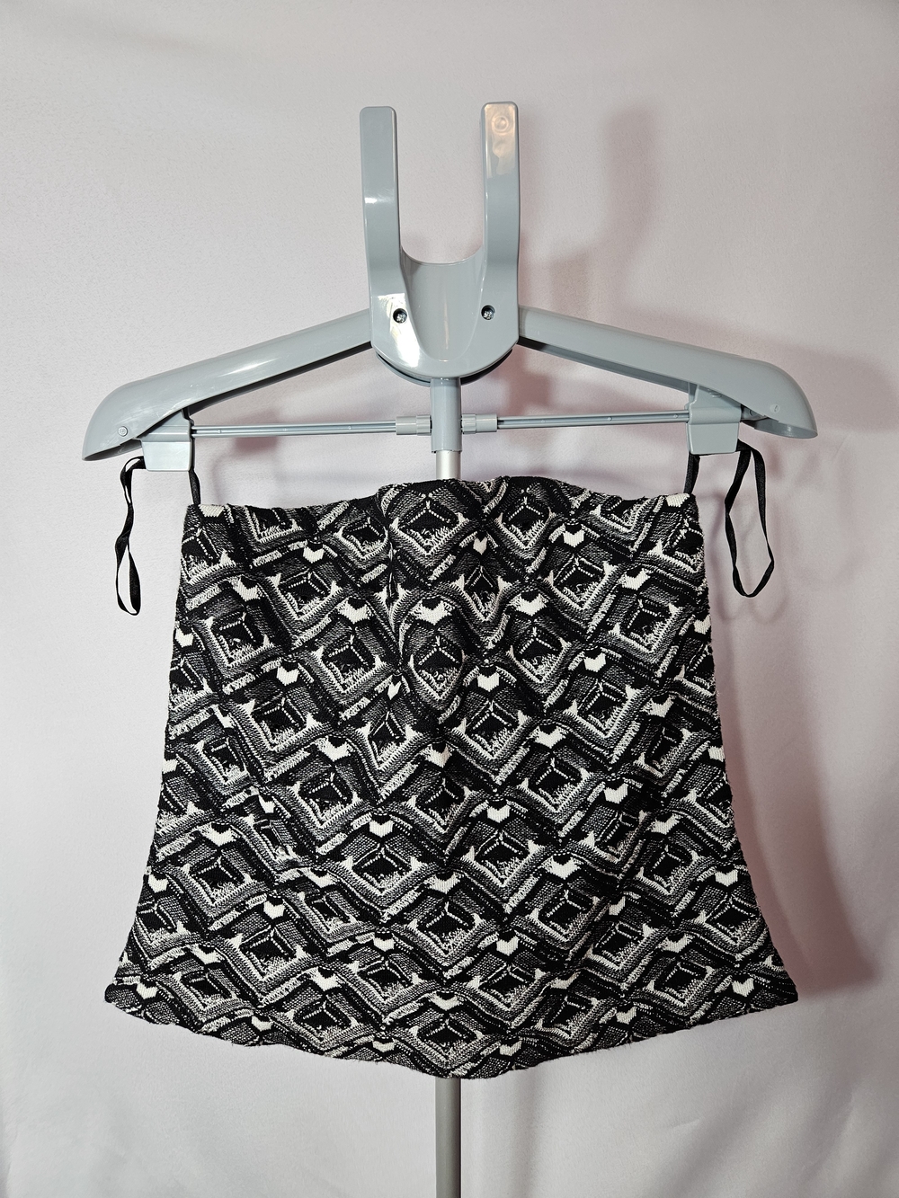 Black & White Geometric Bustier